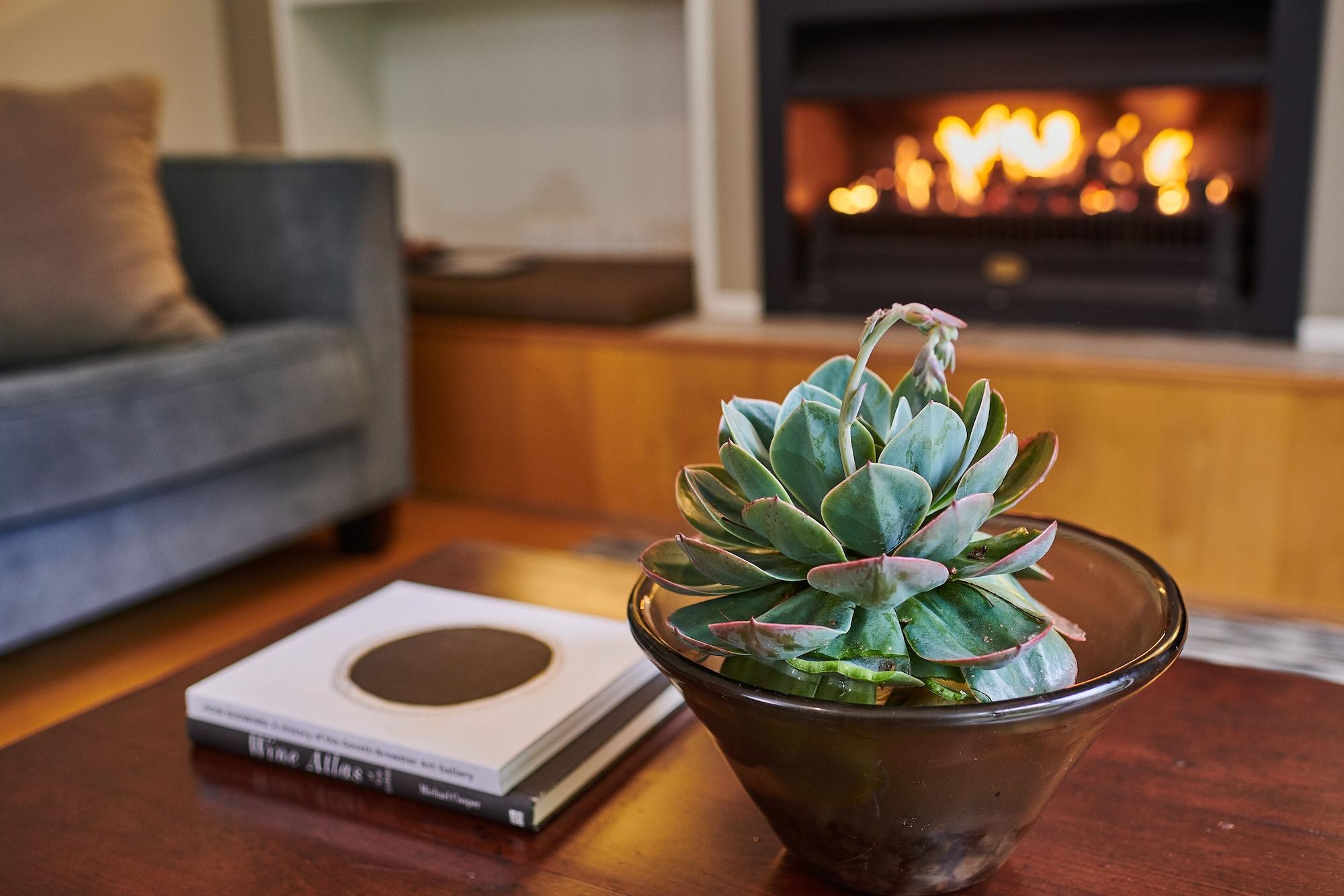 Parehua Resort Martinborough Bagian luar foto A fireplace in a home